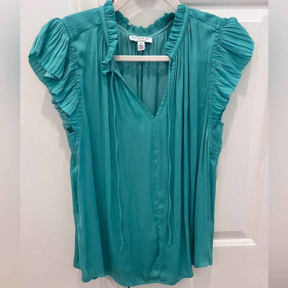 Current Air Margot Pleated Blouse